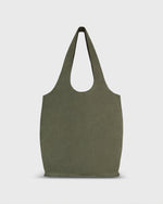 Load image into Gallery viewer, Paola Bucket Bag in Olive Suede
