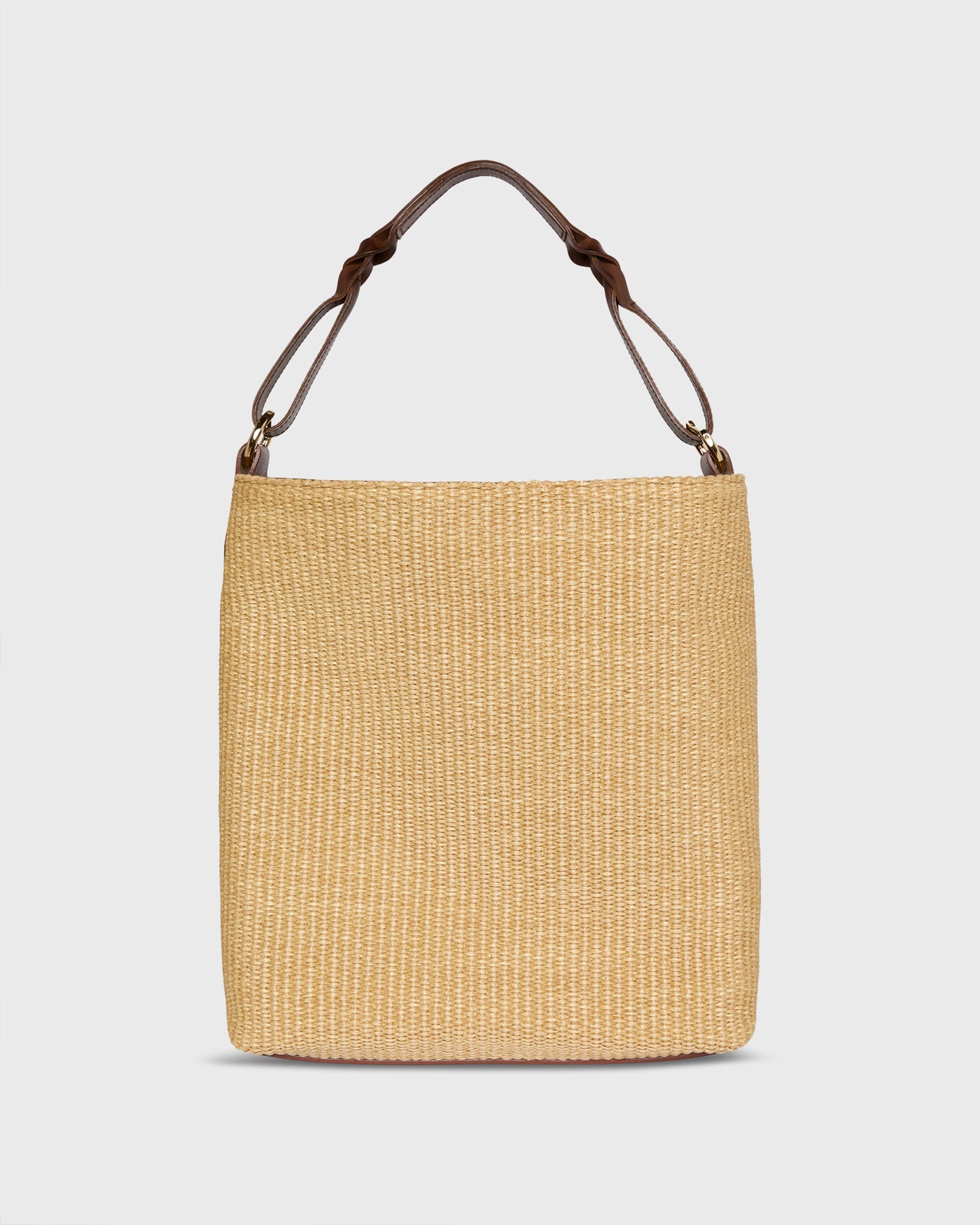 Large Hobo Bag in Natural Straw
