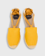 Load image into Gallery viewer, Pia High Espadrille in Gold Canvas
