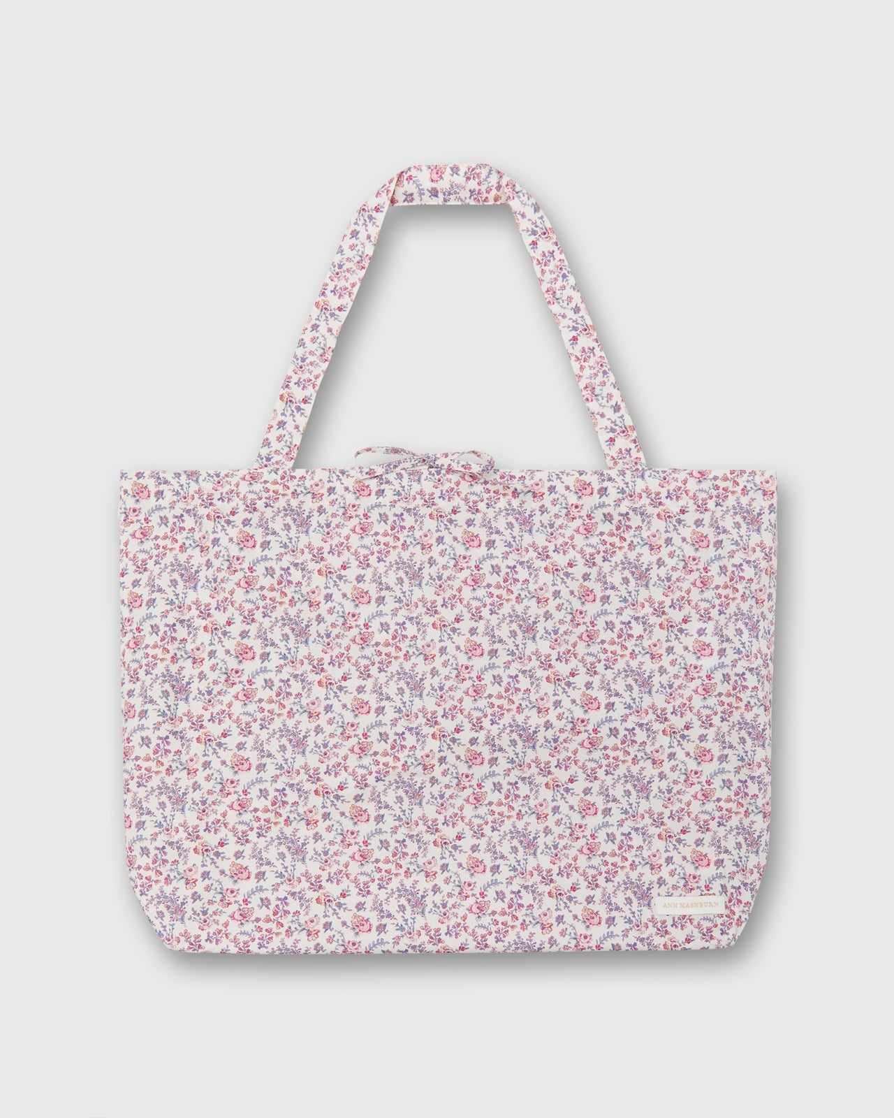 Reusable Tote Bag in Pink/Multi Sea Rose Liberty Fabric
