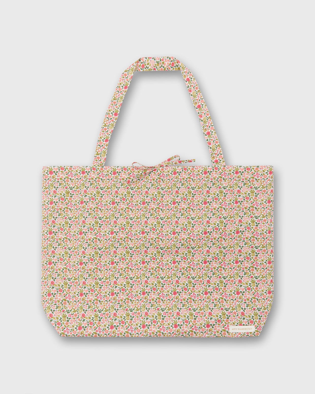 Reusable Tote Bag in Pink/Green Astrid Niva Liberty Fabric