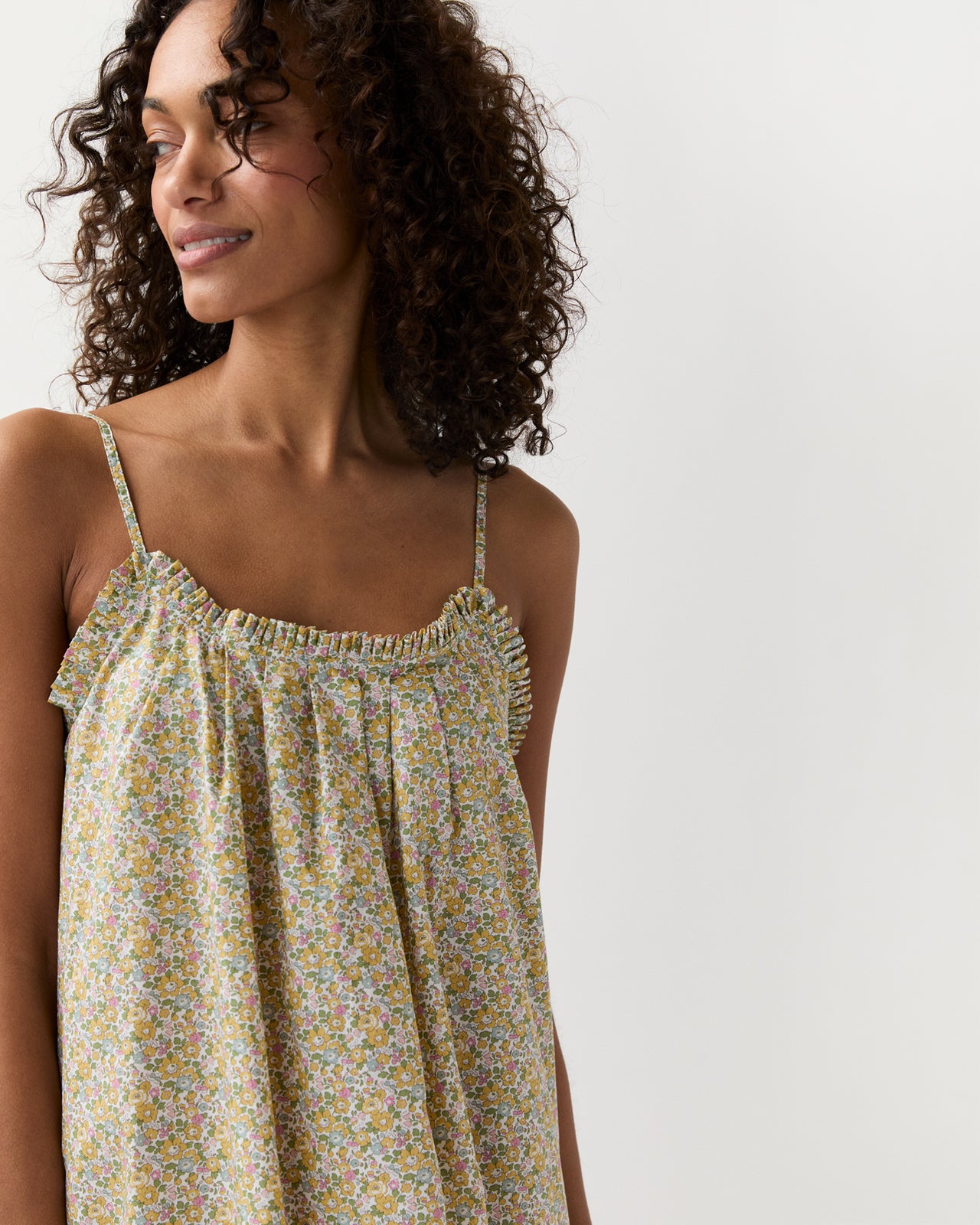 Lena Slip in Yellow/Multi Betsy Ann Liberty Fabric