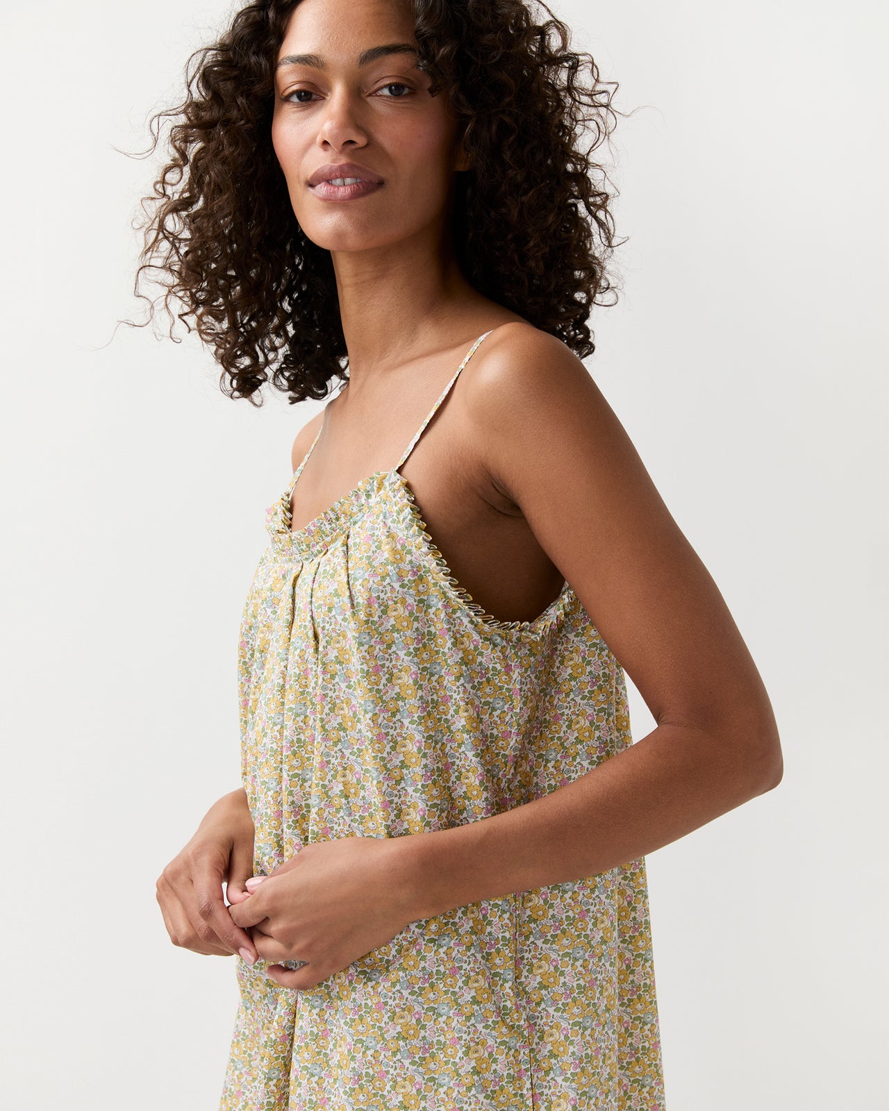 Lena Slip in Yellow/Multi Betsy Ann Liberty Fabric