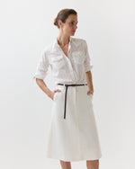 Load image into Gallery viewer, Western Shirt in White Eyelet
