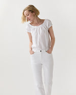 Load image into Gallery viewer, Bridget Top in White Poplin
