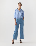 Load image into Gallery viewer, Frankie Cropped Pant in 7-Year Indigo Lightweight Denim
