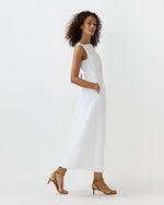 Load image into Gallery viewer, Lise Maxi Dress in White Linen
