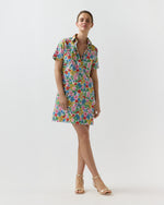 Load image into Gallery viewer, Short-Sleeved Popover Dress in Multi Clarabell Liberty Fabric
