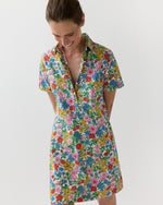 Load image into Gallery viewer, Short-Sleeved Popover Dress in Multi Clarabell Liberty Fabric
