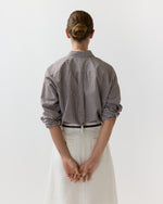Load image into Gallery viewer, Weekender Shirt in Chocolate Graph Check Cotolino
