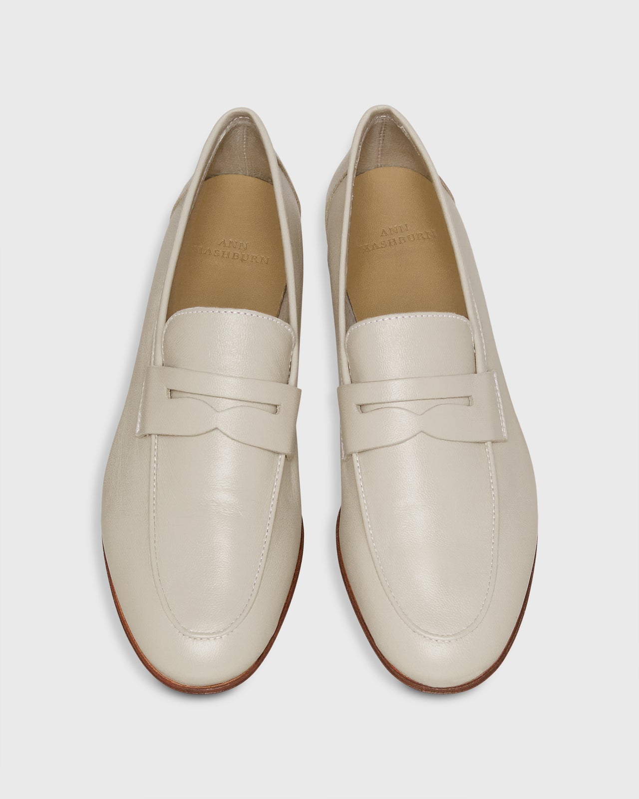 Mia Loafer in Bisque Leather