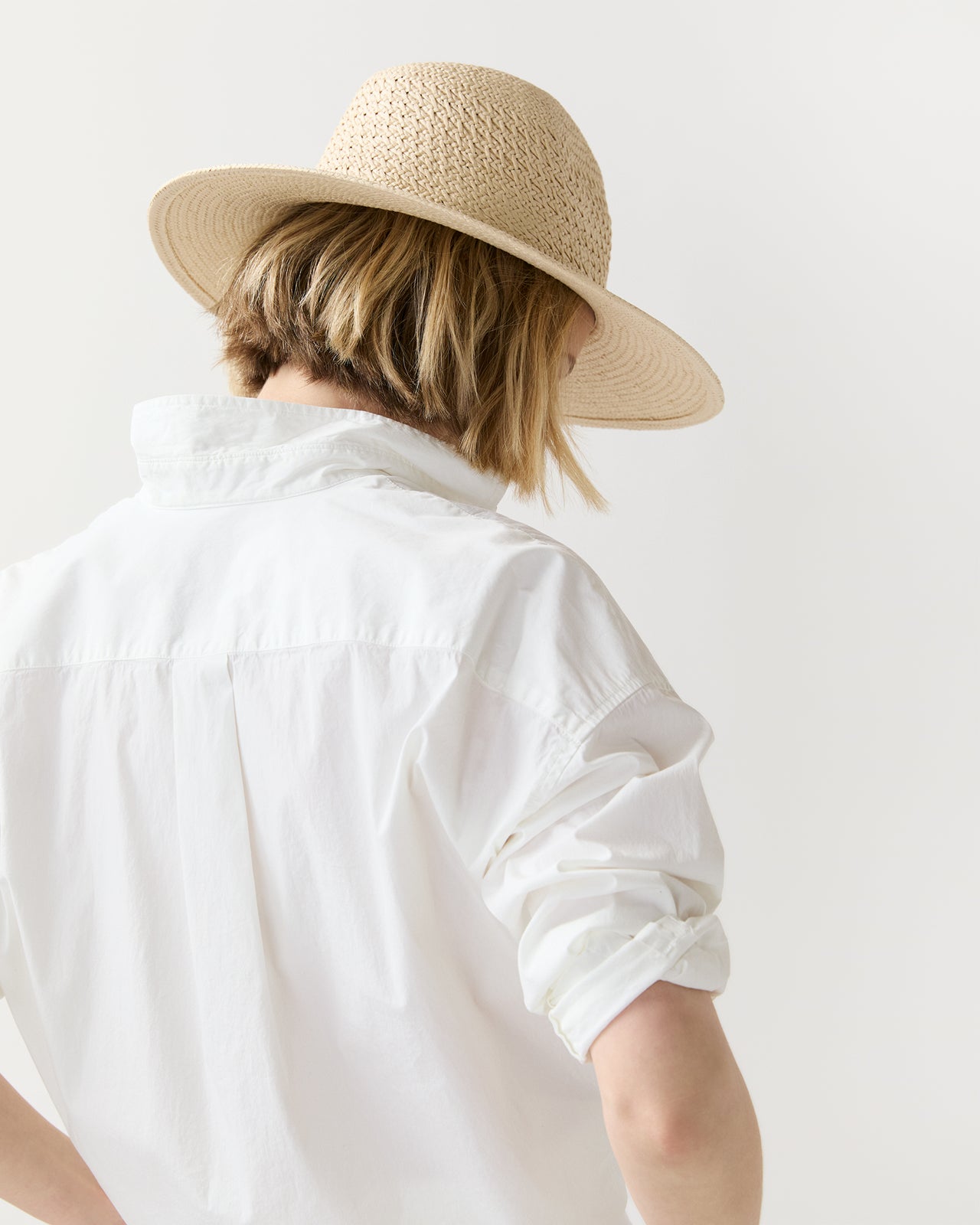 Vented Luxe Packable Hat in Natural