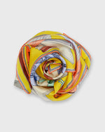 Load image into Gallery viewer, Museum Square Scarf in Yellow Silk
