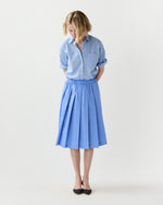 Load image into Gallery viewer, Pleated Midi Skirt in Sky Blue
