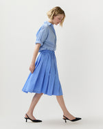 Load image into Gallery viewer, Pleated Midi Skirt in Sky Blue
