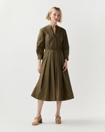 Load image into Gallery viewer, Midi Shirtdress in Military
