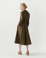 Load image into Gallery viewer, Midi Shirtdress in Military
