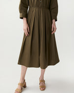 Load image into Gallery viewer, Midi Shirtdress in Military
