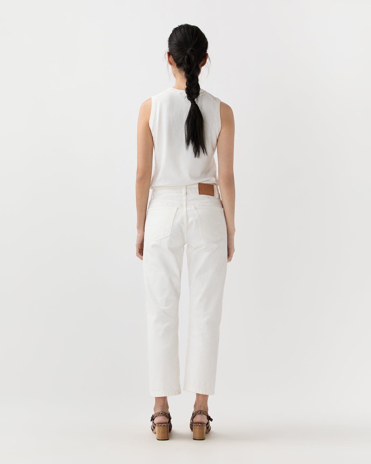 Sisli Cropped Jean in Natural White