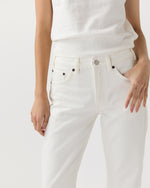 Load image into Gallery viewer, Sisli Cropped Jean in Natural White
