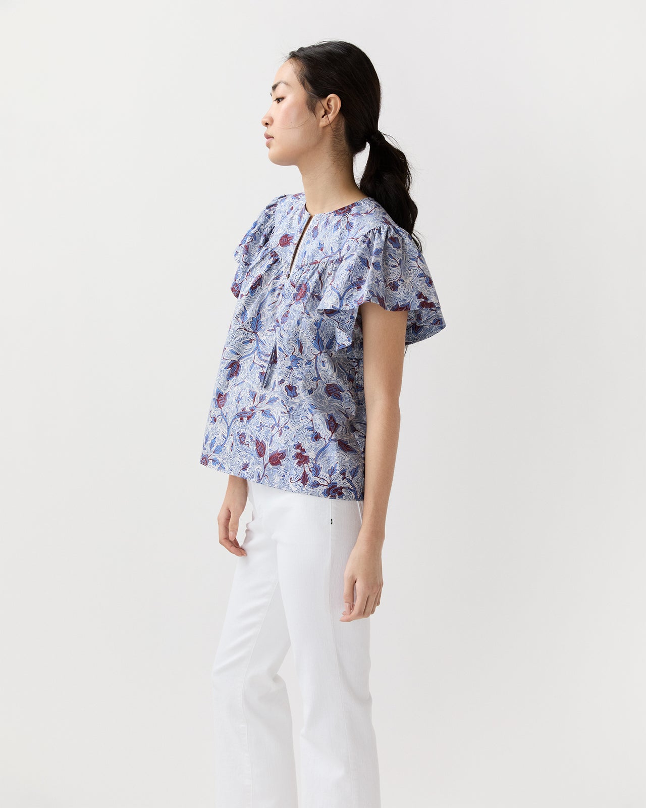 Perline Blouse in Gardenia