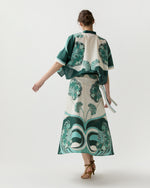 Load image into Gallery viewer, Sarong Skirt in Blooming Tulip Placée
