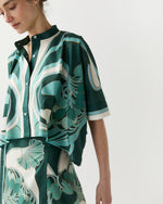 Load image into Gallery viewer, Mini Foulard Shirt in Blooming Tulip Placée

