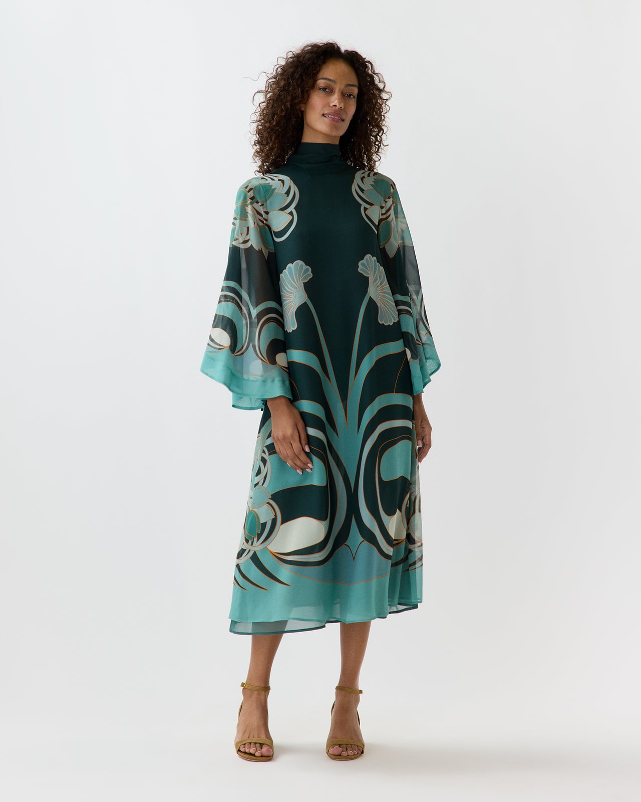 Magnifico Midi Dress in Blooming Tulip Placée
