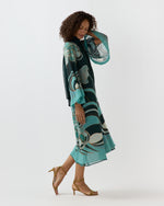Load image into Gallery viewer, Magnifico Midi Dress in Blooming Tulip Placée

