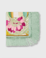 Load image into Gallery viewer, Reversible Fringe Carré Scarf in Tulip Placée
