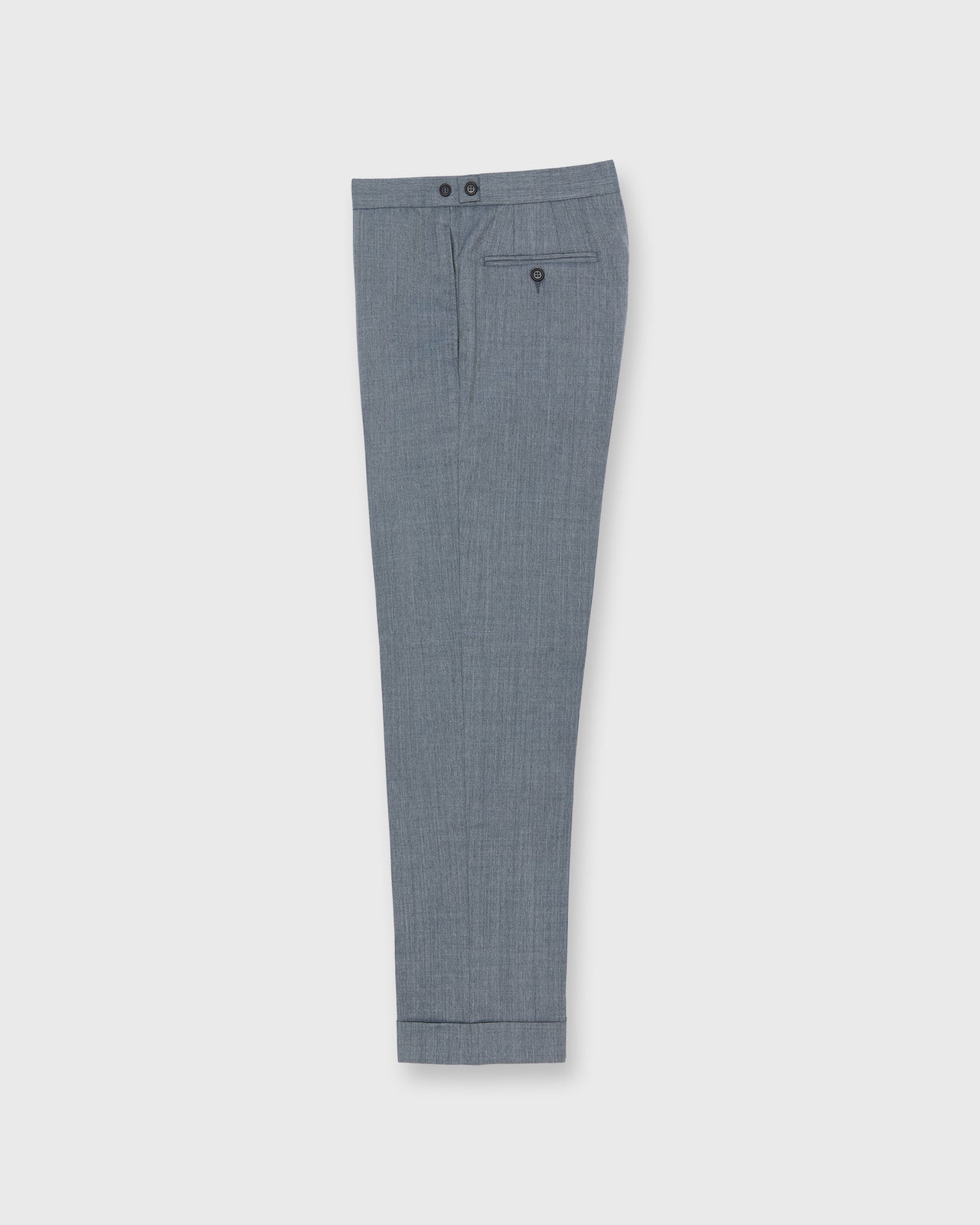 Side-Tab Dress Trouser in Slate Tropical Wool