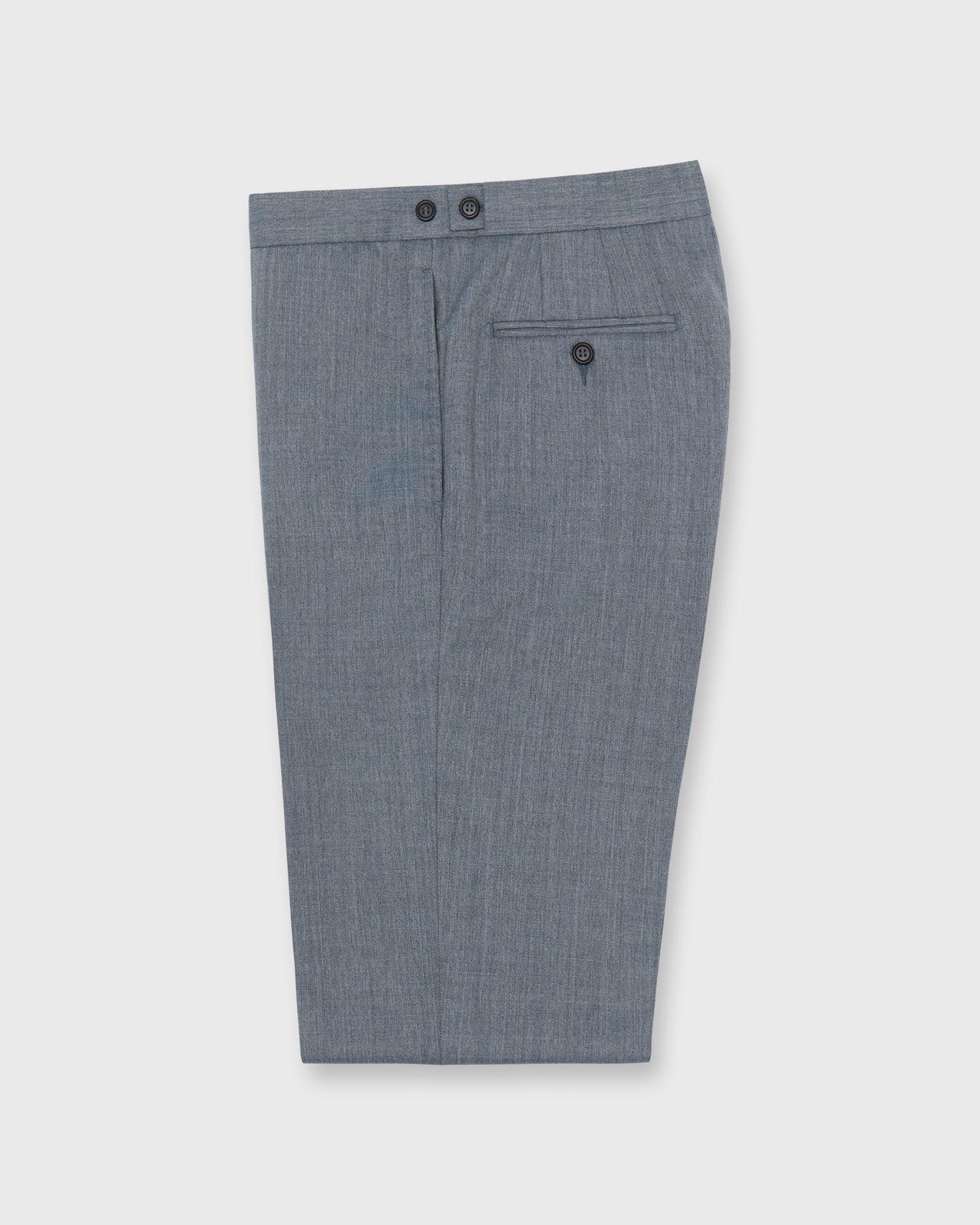 Side-Tab Dress Trouser in Slate Tropical Wool
