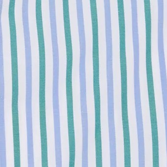 Spread Collar Dress Shirt in Bluegrass/Sky Multi Stripe Poplin