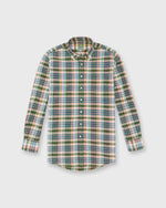 Load image into Gallery viewer, Handmade Button-Down Sport Shirt in Pink/Olive/Navy Madras
