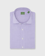 Load image into Gallery viewer, Otto Handmade Sport Shirt in Lavender Micro Gingham Chambray
