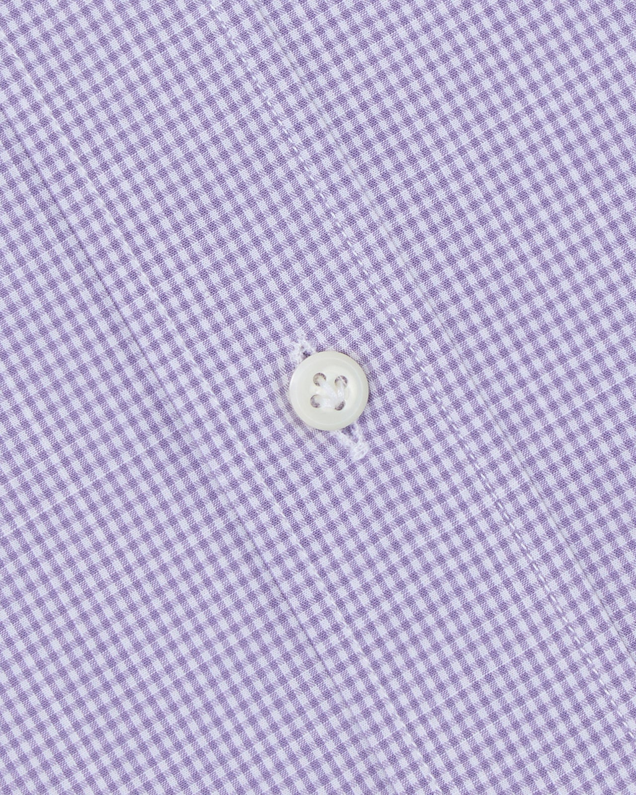 Otto Handmade Sport Shirt in Lavender Micro Gingham Chambray