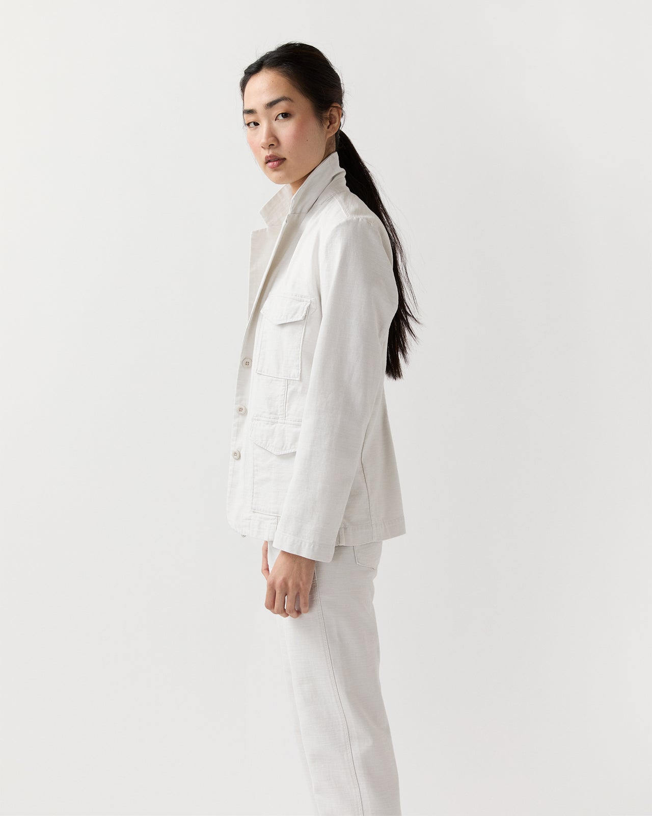 Military Jacket in Canvas