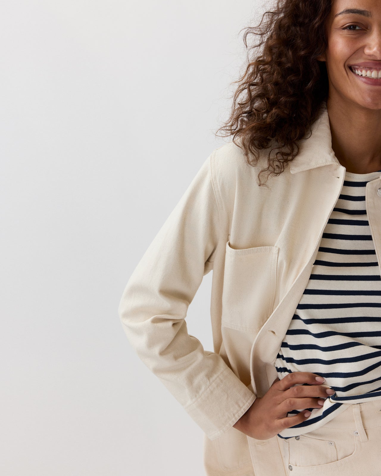 Mina Jacket in Off White