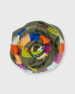 Load image into Gallery viewer, Cashmere Square Scarf in Olive/Multi
