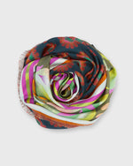 Load image into Gallery viewer, Reversible Silk Scarf in Dancing Deer
