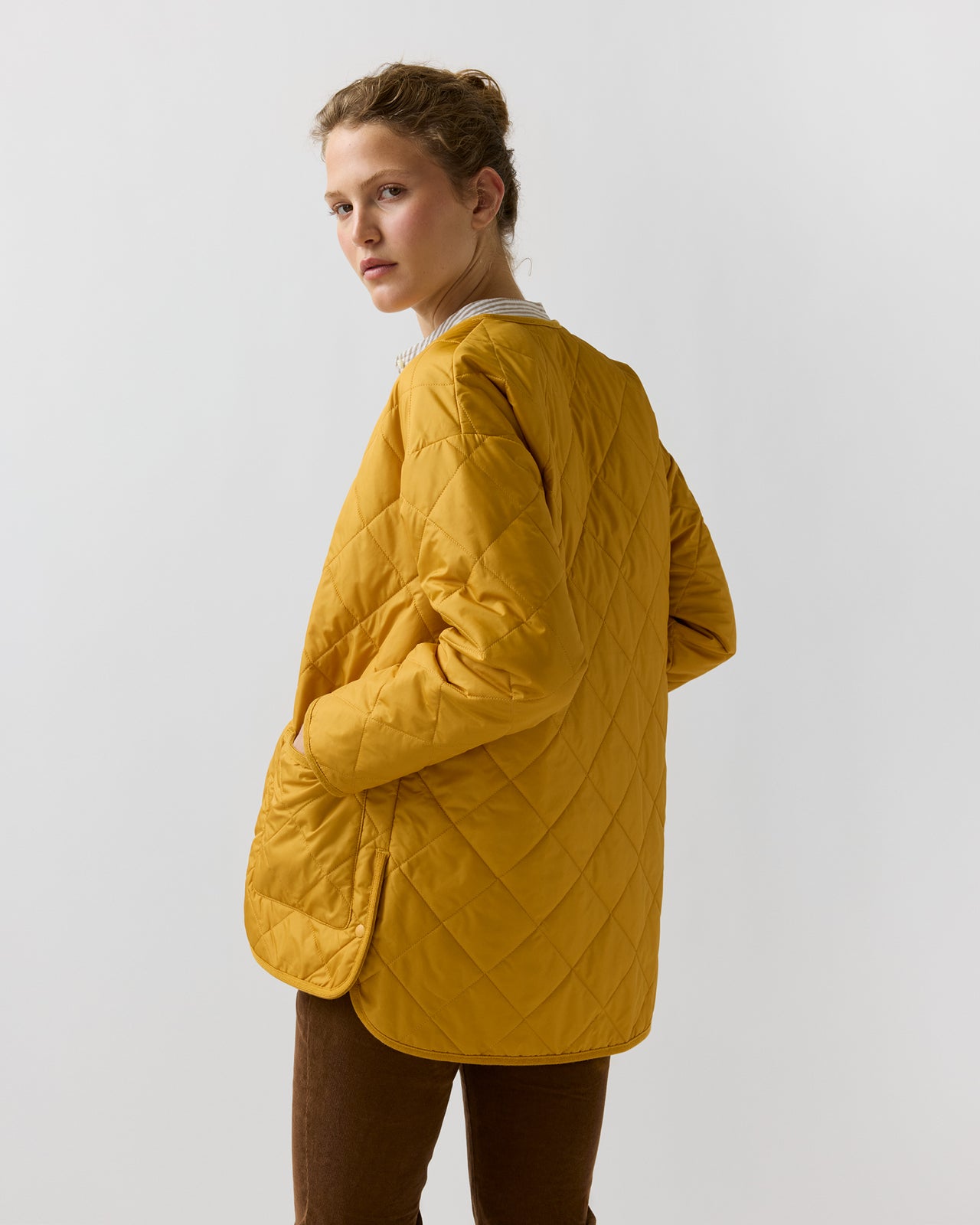 May Cashpad Jacket in Golden Harvest Nylon