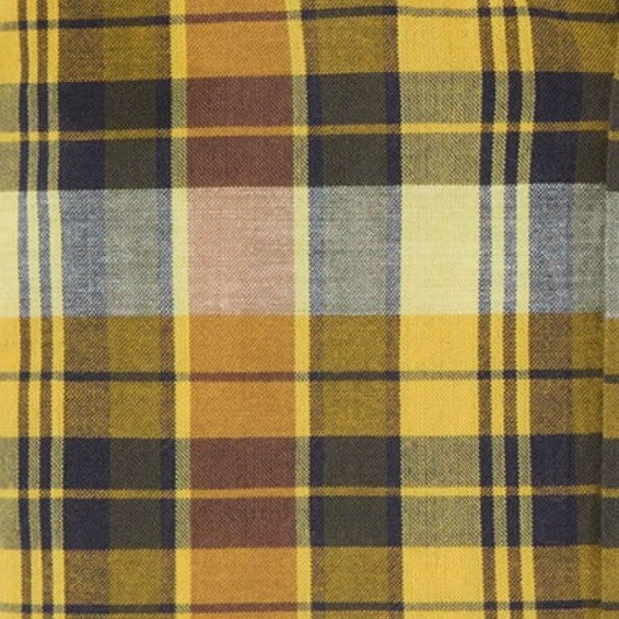 Maize/Navy/Brown Madras