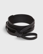 Load image into Gallery viewer, Wraparound Belt in Black Leather
