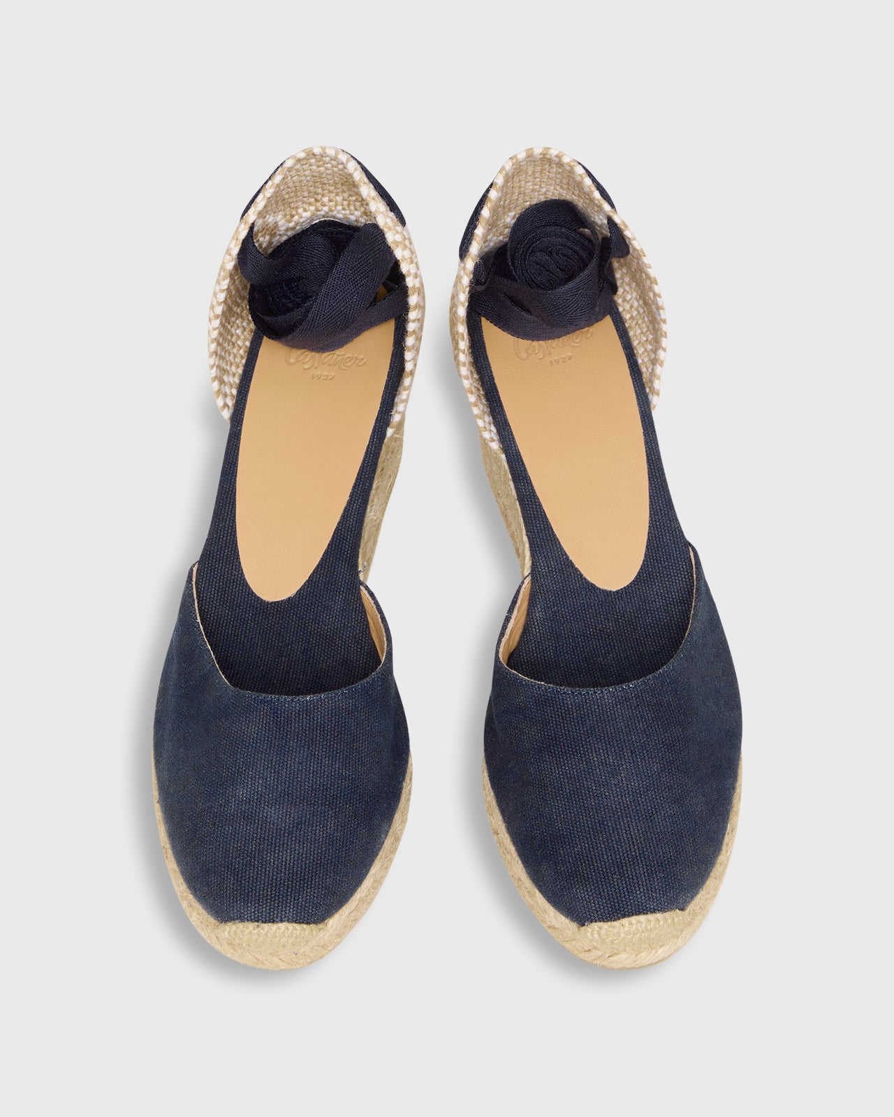 Low Carina Espadrille in Navy Oxford Canvas
