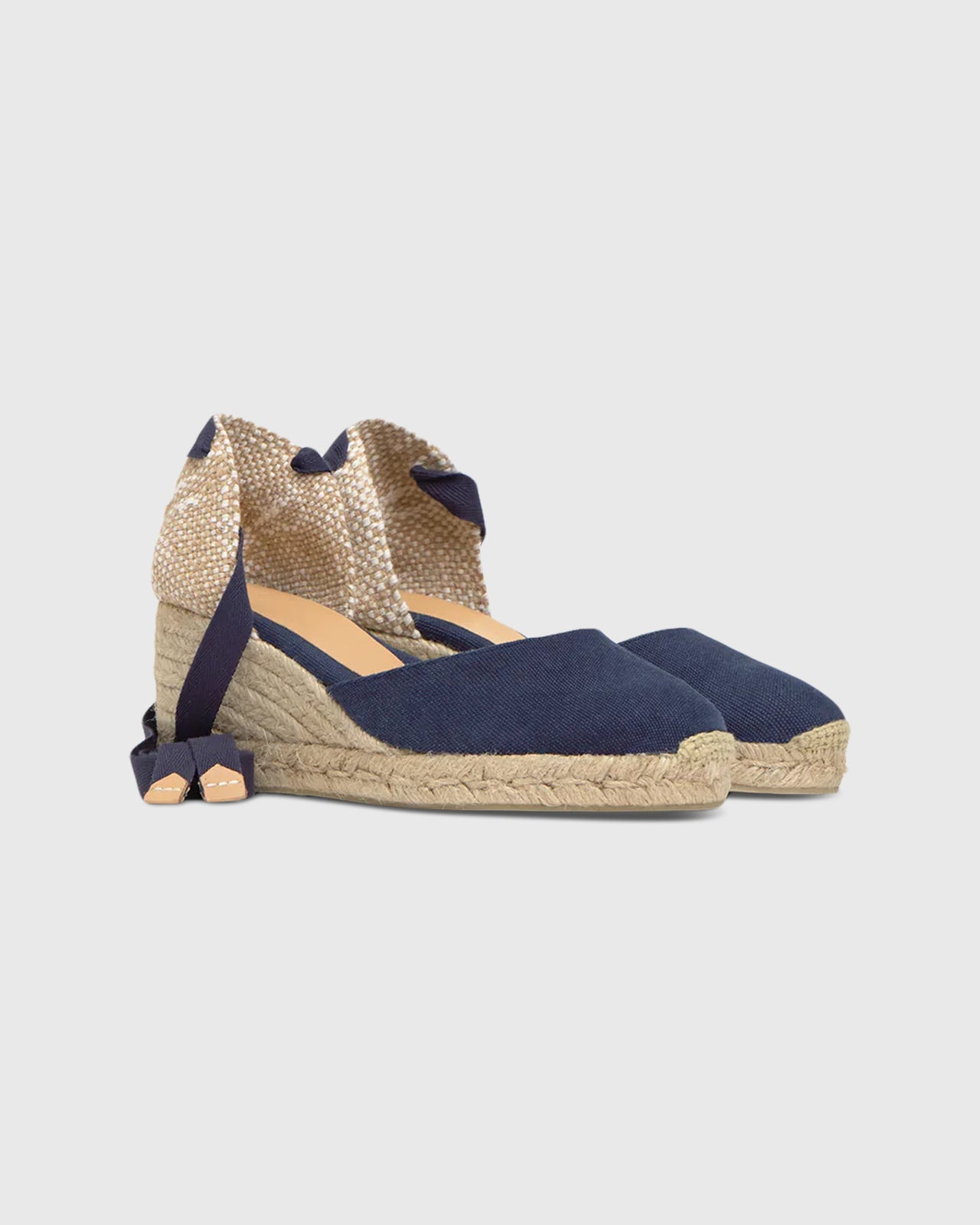 Low Carina Espadrille in Navy Oxford Canvas