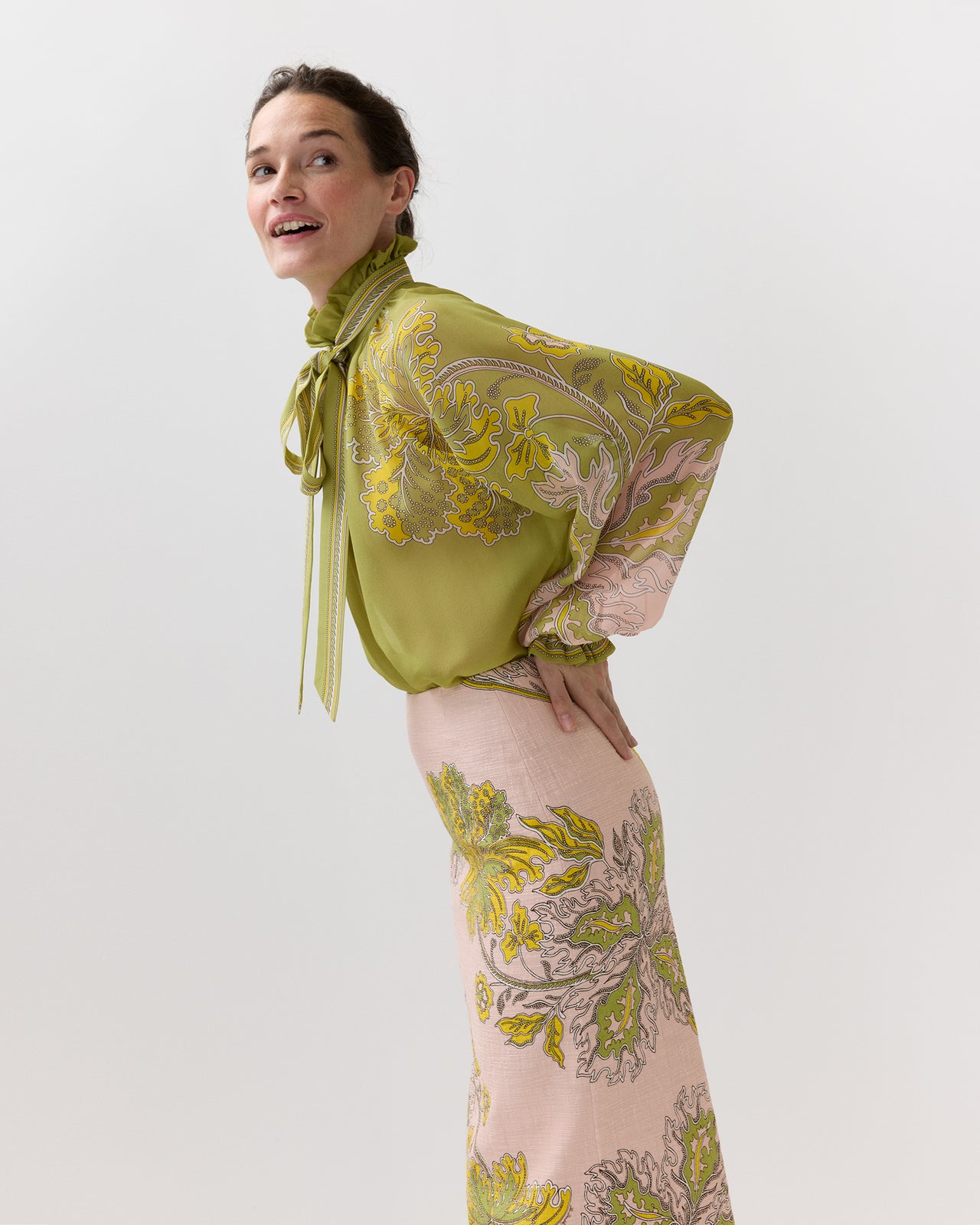 Cerere Blouse in Swathe Placée