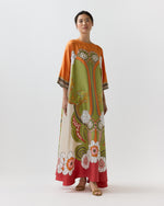 Load image into Gallery viewer, Muumuu Dress Round Neck in Ambrosia Placée

