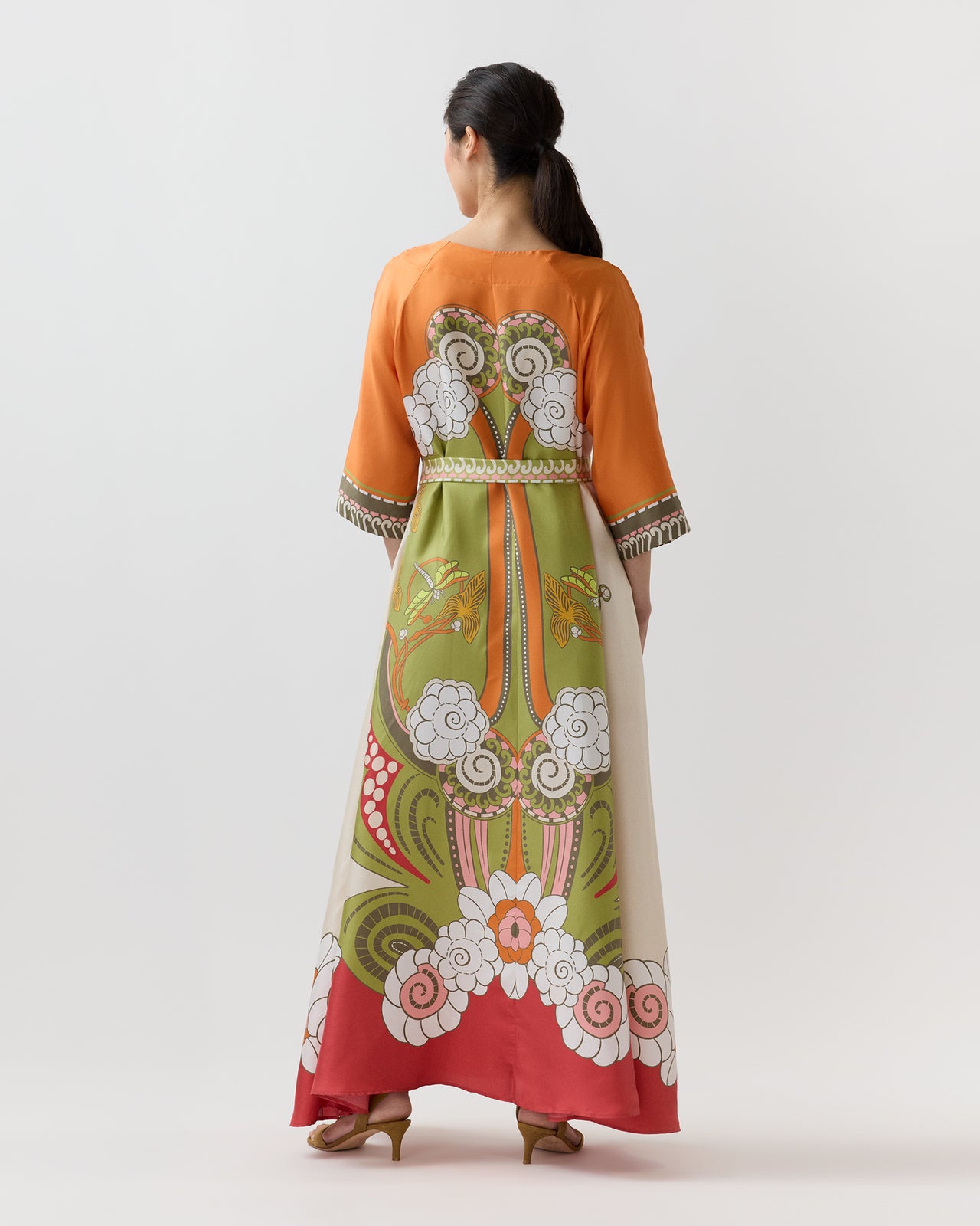 Muumuu Dress Round Neck in Ambrosia Placée