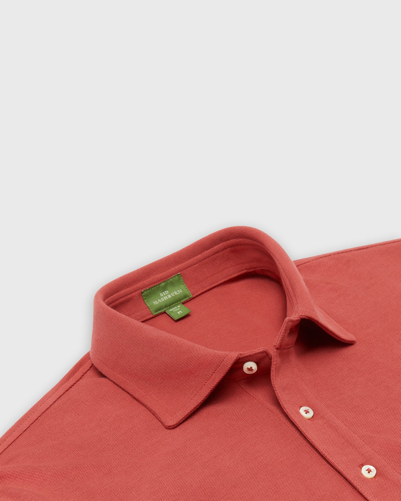 Short-Sleeved Polo in Cinnamon Pima Pique