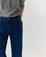 Load image into Gallery viewer, The Mid Rise Rambler Zip Flood Jean in Pinkies Up
